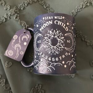 Stay wild moon child blue mug
